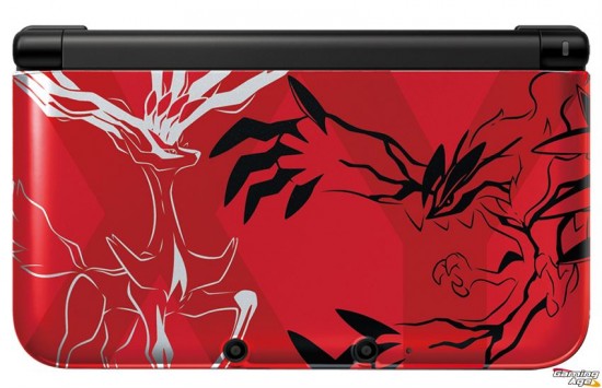 Pokemon XY 3DS XL_Red Hardware_rgb