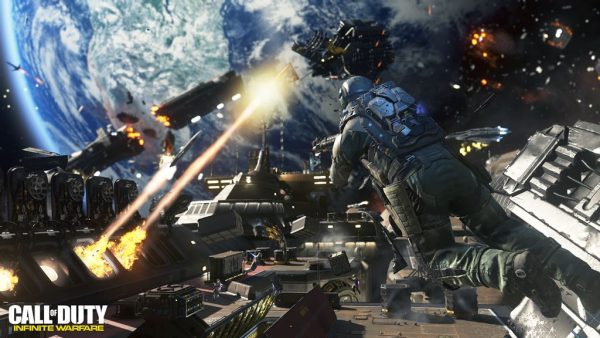 Call of Duty IW_E3_Ship Assault Zero G Combat