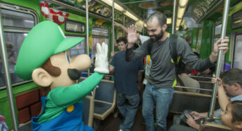 Nintendo’s Year of Luigi invades the Chicago “L” Train