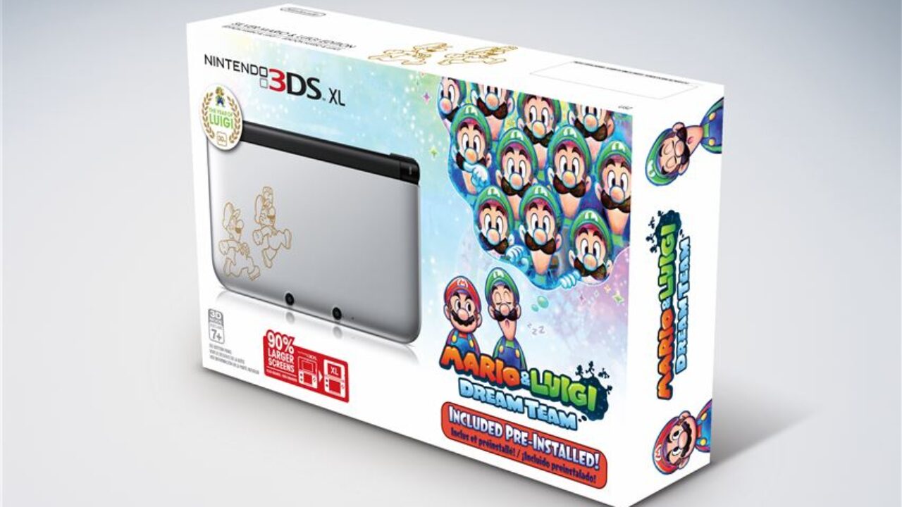 Nintendo 3DS XL Mario and Luigi 2024 in Silver