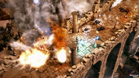 Lara Croft Temple of Osiris_Bridge_Battle_Zoom