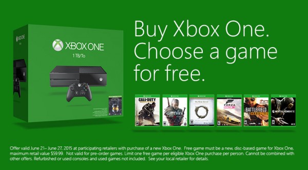 Xbox One summer promotion