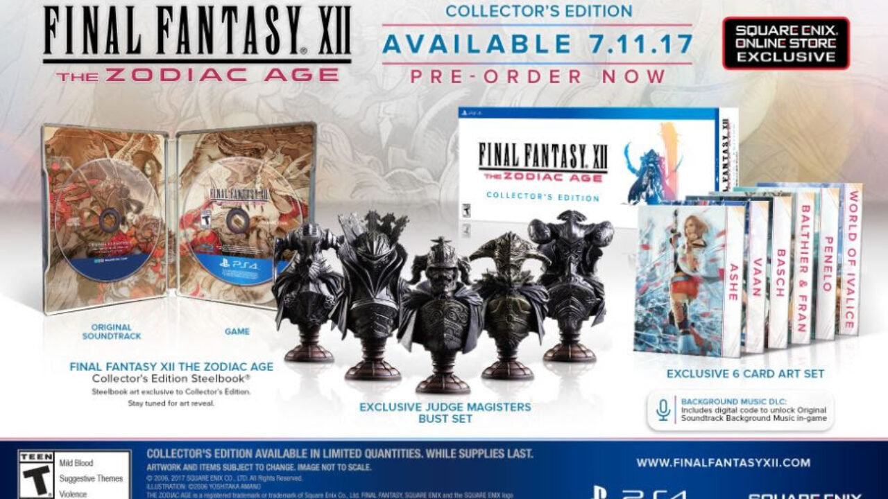 Final Fantasy XII: The Zodiac Age summons Limited, Digital and
