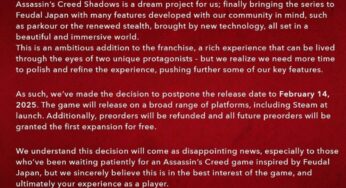 Assassin’s Creed Shadows gets delayed to February 2025