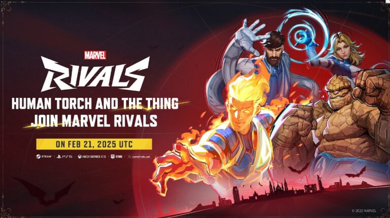 Johnny Storm and The Thing complete the Fantastic Four in Marvel Rivals’ mid season update