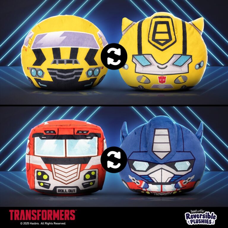 More than Meets the Eye…and soft to the touch as TeeTurtle’s Transformers reversible plushies roll out exclusively at Walmart