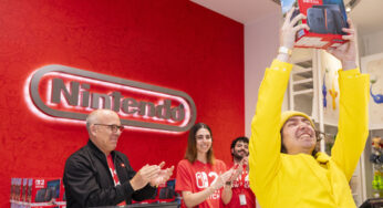 The Nintendo Switch 2 officially released as one lucky consumer gets their photo taken with Doug Bowser