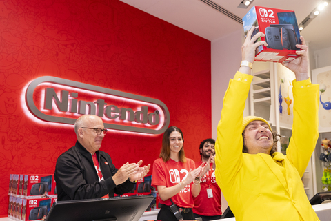 The Nintendo Switch 2 officially released as one lucky consumer gets their photo taken with Doug Bowser