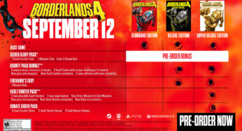 Borderlands 4 pre-orders, including $129 Super Deluxe Edition, now available