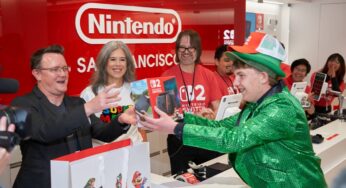 The Nintendo Switch 2 officially released as one lucky consumer gets their photo taken with Doug Bowser
