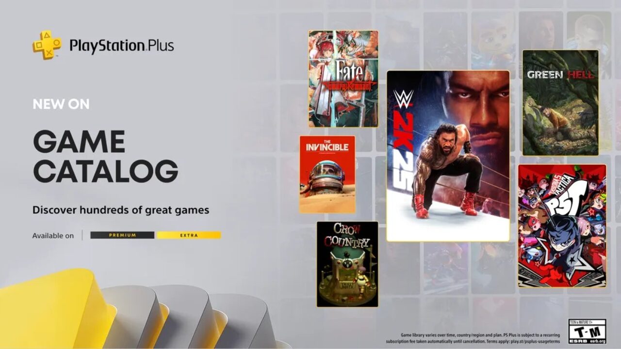 PS Plus Game Catalog for September 2025 - WWE 2K25, Persona 5