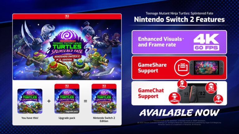 Teenage Mutant Ninja Turtles: Splintered Fate finds a new home on the Nintendo Switch 2