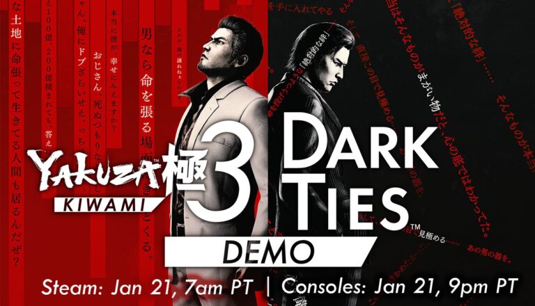 Yakuza Kiwami 3 & Dark Ties demo available now ahead of the game’s Feb 12th launch
