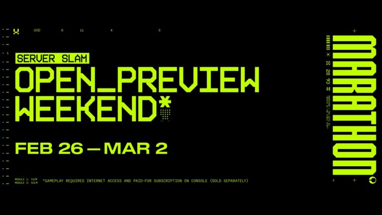 Marathon’s “Server Slam” open preview kicks off tomorrow with rewards for those who participate