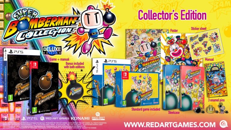 While American fans will need to wait for more details, European fans can secure their physical copies of Super Bomberman Collection courtesy of Red Art Games