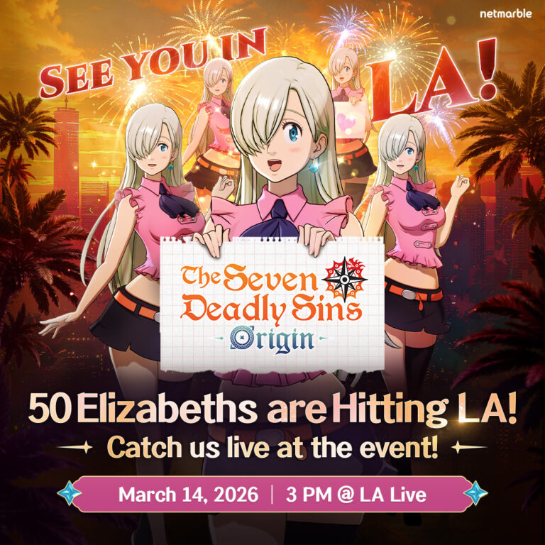 50 Elizabeths will congregate in L.A. on March 14th to celebrate the launch of The Seven Deadly Sins: Origin