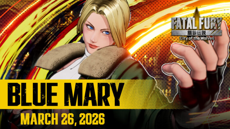 Blue Mary sets her sights on Fatal Fury: City of the Wolves when she arrives on March 26th