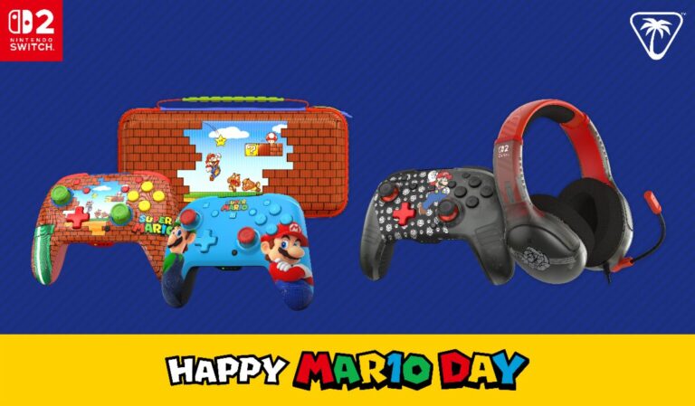 Turtle Beach offers one more MAR10 Day surprise with the announcement of two new Mario-inspired designs for their Switch 2 accessory range