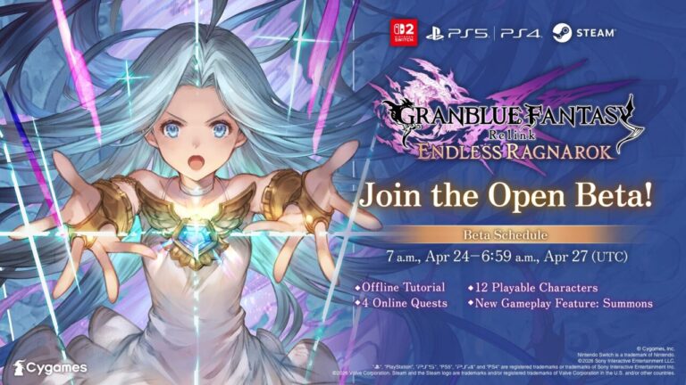 CyGames invites all players to participate in an open beta for Granblue Fantasy: Relink – Endless Ragnarok