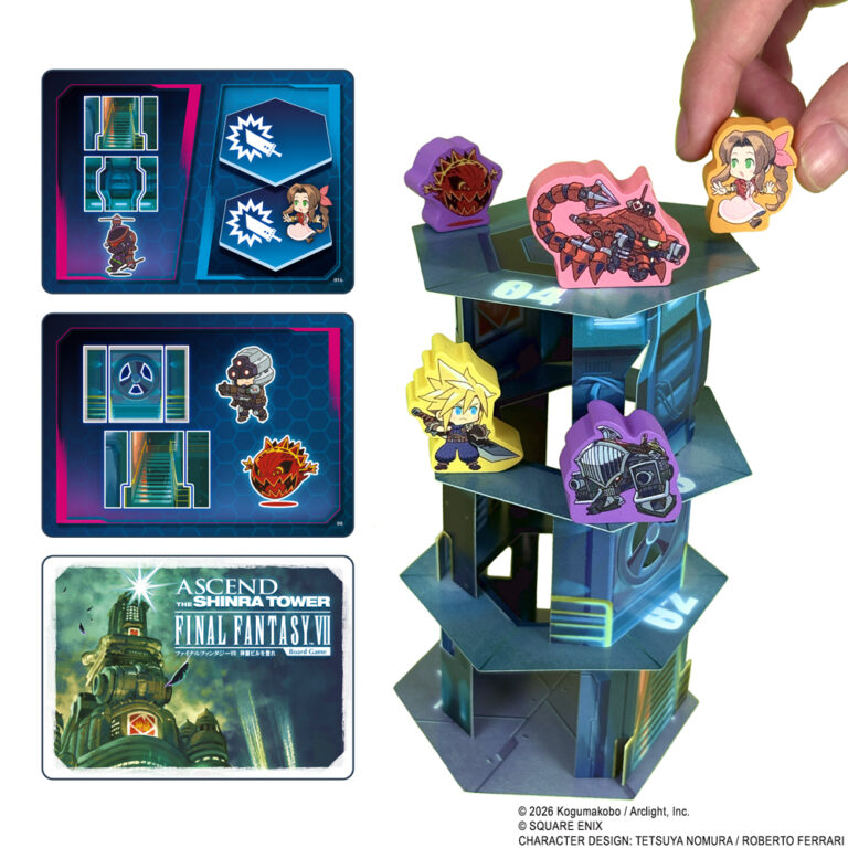 Teamwork will help you survive the climb in the Ascend the Shinra Tower – Final Fantasy VII Boardgame