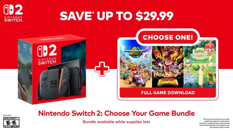 Nintendo is launching a Nintendo Switch 2 – Choose Your Game Bundle promo before that price increase