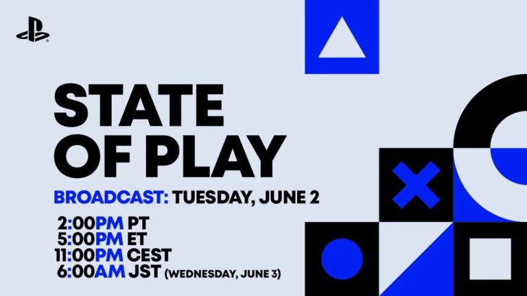 Tune into for a new PlayStation State of Play event on June 2nd