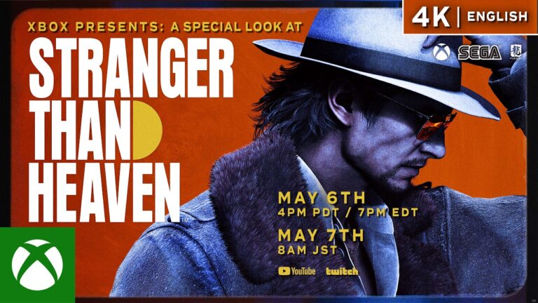 Xbox to host a special presentation of RGG Studio’s upcoming title Stranger Than Heaven next week