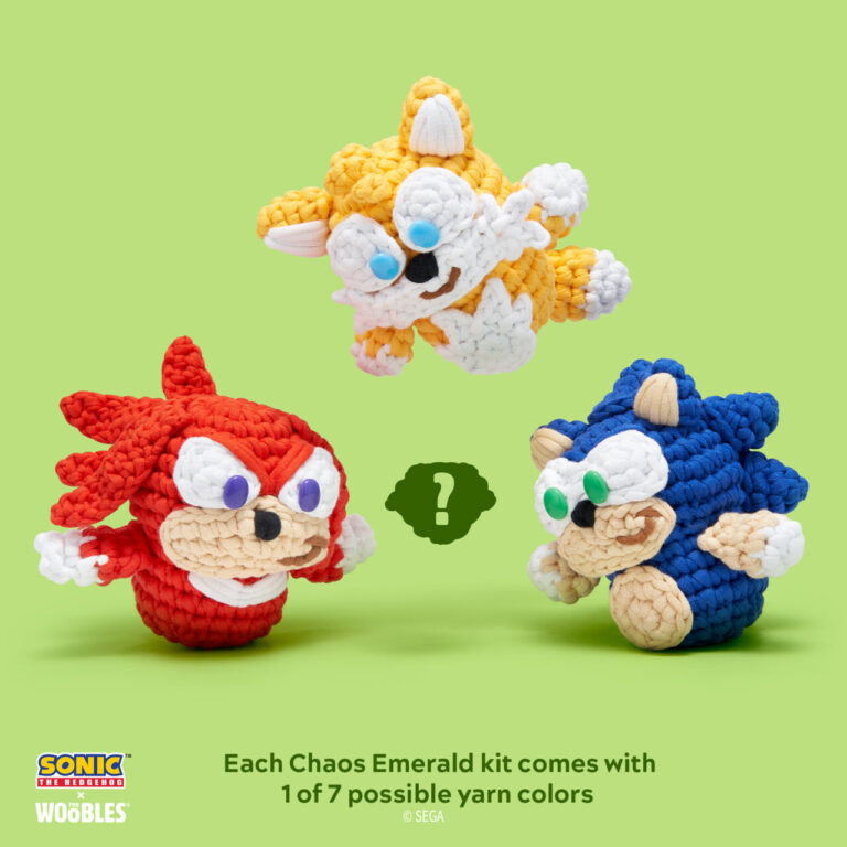 Maybe don’t go too fast when you’re crocheting these Sonic x The Woobles kits
