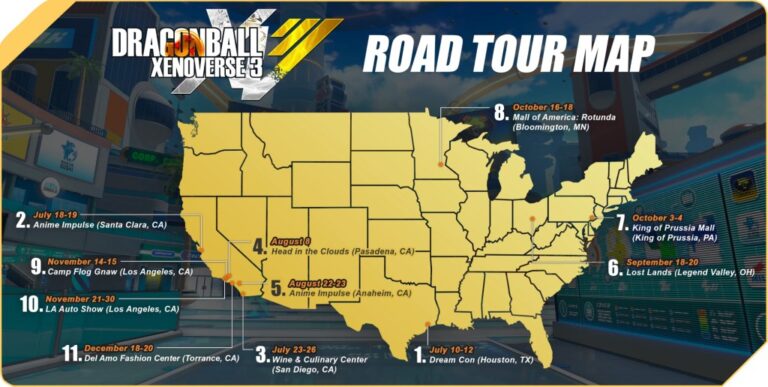 Will Age 1000 come to your town when Bandai Namco takes Dragon Ball Xenoverse 3 on tour across the US?