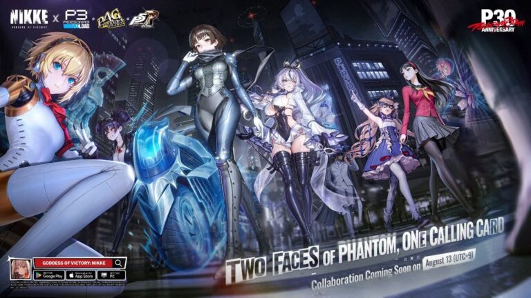 Aigis, Yukiko and Makoto are your representatives in the NIKKE x Persona Collaboration!