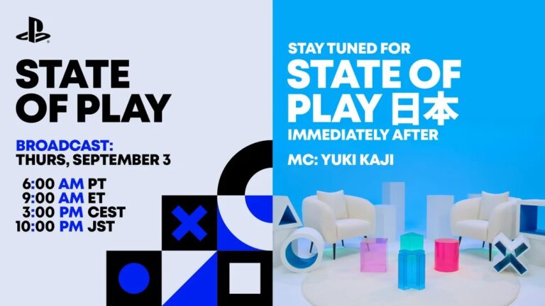 Tune into a pair of PlayStation State of Play events on Thursday, September 3rd