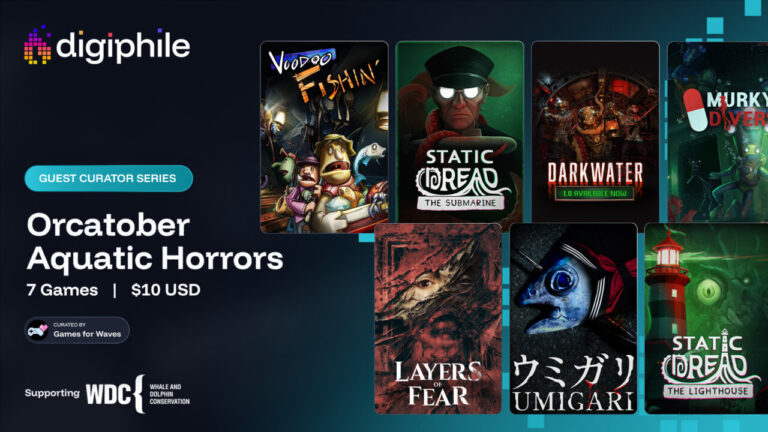 Support oceanic mammals with this month’s Digiphile game bundle