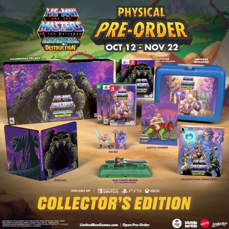 Limited Run Games and Clear River Games team up to support the physical release of He-Man and the Masters of the Universe: Dragon Pearl of Destruction