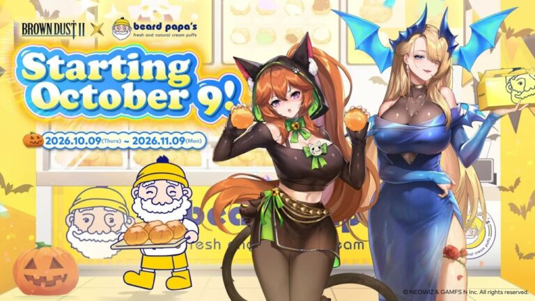 BrownDust 2 and Beard Papa’s isn’t offering any tricks, just treats this haunted holiday season